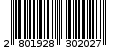 Γραμμωτός κωδικός 2801928302027