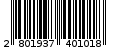 Γραμμωτός κωδικός 2801937401018