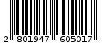 Γραμμωτός κωδικός 2801947605017