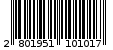 Γραμμωτός κωδικός 2801951101017