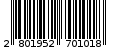 Γραμμωτός κωδικός 2801952701018