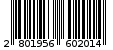 Γραμμωτός κωδικός 2801956602014