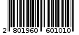 Γραμμωτός κωδικός 2801960601010