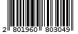 Γραμμωτός κωδικός 2801960803049