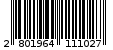 Γραμμωτός κωδικός 2801964111027