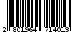 Γραμμωτός κωδικός 2801964714013