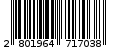 Γραμμωτός κωδικός 2801964717038