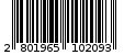 Γραμμωτός κωδικός 2801965102093