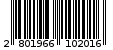 Γραμμωτός κωδικός 2801966102016