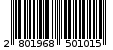 Γραμμωτός κωδικός 2801968501015