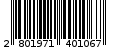 Γραμμωτός κωδικός 2801971401067