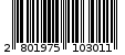Γραμμωτός κωδικός 2801975103011