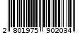 Γραμμωτός κωδικός 2801975902034