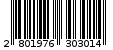 Γραμμωτός κωδικός 2801976303014