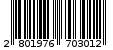 Γραμμωτός κωδικός 2801976703012