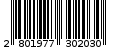 Γραμμωτός κωδικός 2801977302030