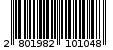 Γραμμωτός κωδικός 2801982101048