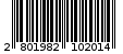 Γραμμωτός κωδικός 2801982102014