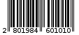 Γραμμωτός κωδικός 2801984601010