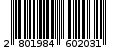 Γραμμωτός κωδικός 2801984602031