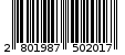 Γραμμωτός κωδικός 2801987502017