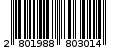 Γραμμωτός κωδικός 2801988803014