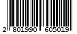 Γραμμωτός κωδικός 2801990605019