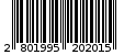 Γραμμωτός κωδικός 2801995202015