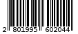 Γραμμωτός κωδικός 2801995602044