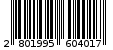 Γραμμωτός κωδικός 2801995604017