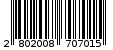 Γραμμωτός κωδικός 2802008707015