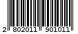 Γραμμωτός κωδικός 2802011901011