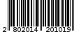 Γραμμωτός κωδικός 2802014201019