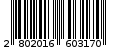 Γραμμωτός κωδικός 2802016603170