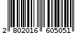 Γραμμωτός κωδικός 2802016605051