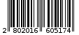 Γραμμωτός κωδικός 2802016605174
