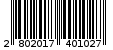 Γραμμωτός κωδικός 2802017401027