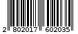 Γραμμωτός κωδικός 2802017602035