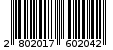 Γραμμωτός κωδικός 2802017602042