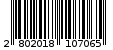 Γραμμωτός κωδικός 2802018107065