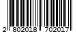 Γραμμωτός κωδικός 2802018702017