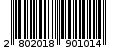 Γραμμωτός κωδικός 2802018901014