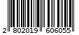 Γραμμωτός κωδικός 2802019606055