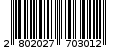 Γραμμωτός κωδικός 2802027703012