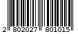 Γραμμωτός κωδικός 2802027801015