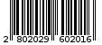 Γραμμωτός κωδικός 2802029602016