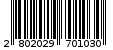 Γραμμωτός κωδικός 2802029701030