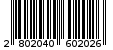 Γραμμωτός κωδικός 2802040602026