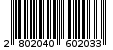 Γραμμωτός κωδικός 2802040602033