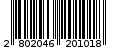 Γραμμωτός κωδικός 2802046201018